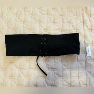 🖤SOLD🖤NWT Dynamite Corset Style Waist Belt in Black